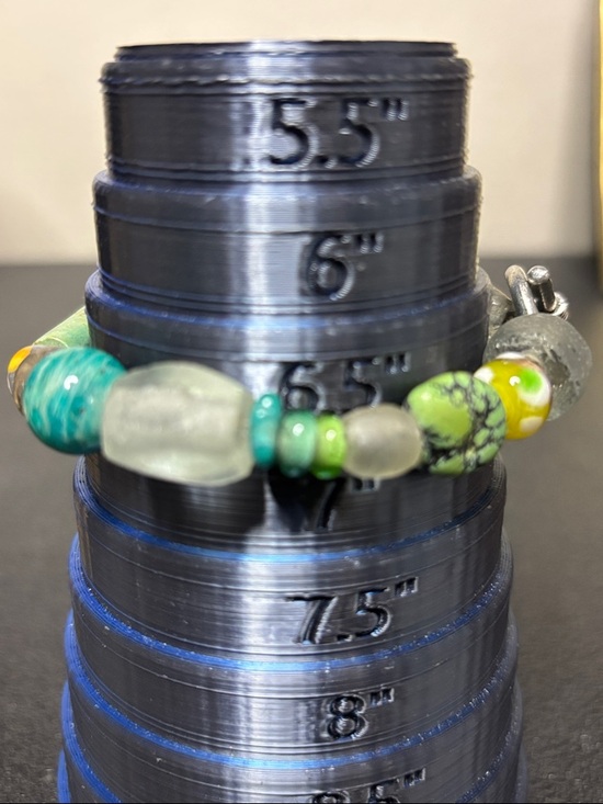 Glass Sea Life Nautical Colors Beaded Bracelet - Picture 5 of 5